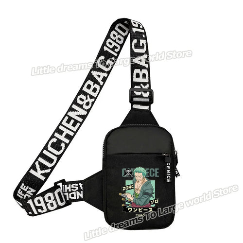 One Piece-schoudertas – Donker portret van Roronoa Zoro