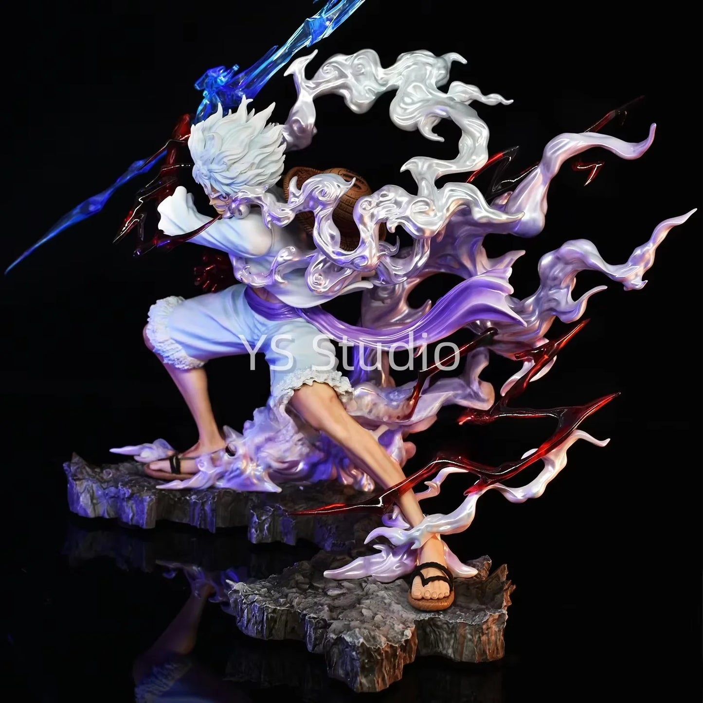 One Piece-figuur - Monkey D. Luffy Gear 4 (paarse aura-effecten)