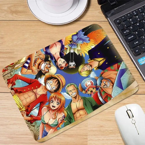 One Piece-muismat - Straw Hat-crew in schilderstijl