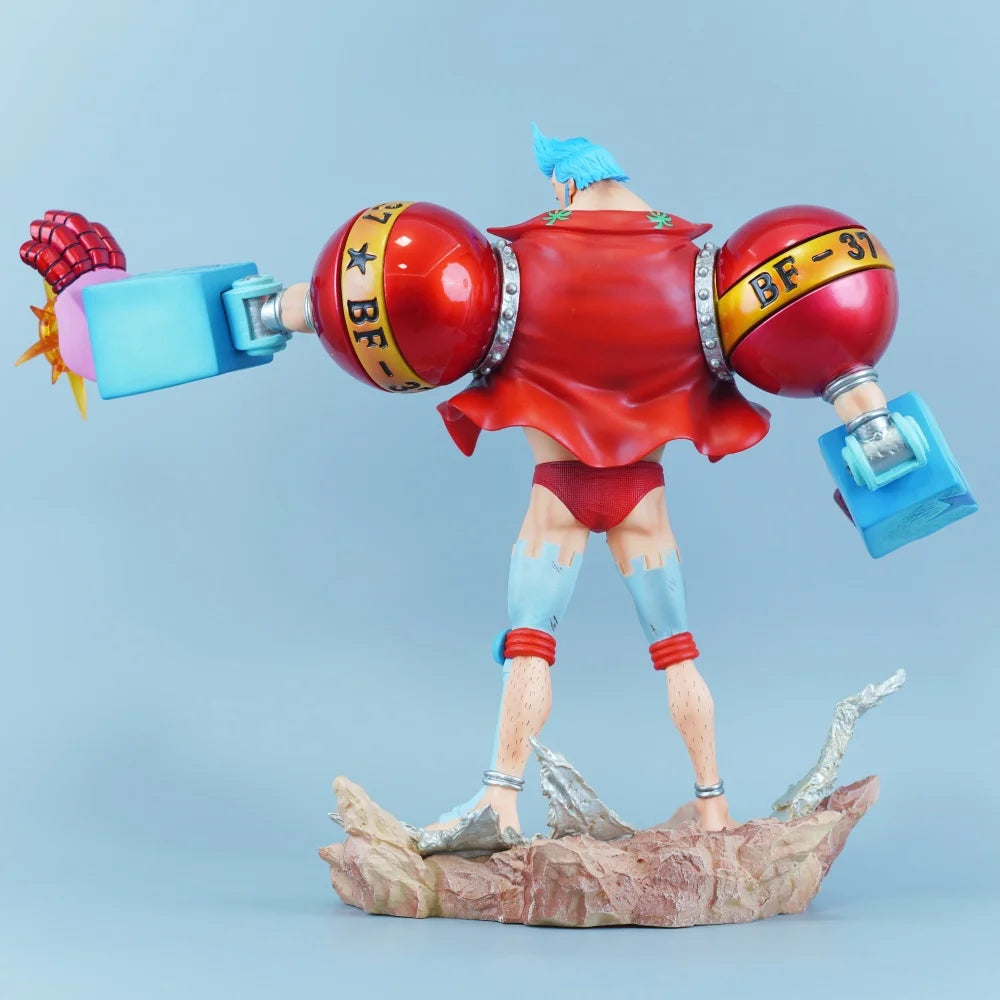 One Piece-standbeeld - Franky Shogun „Iron Pirate” (Actionfiguur 28.5cm)