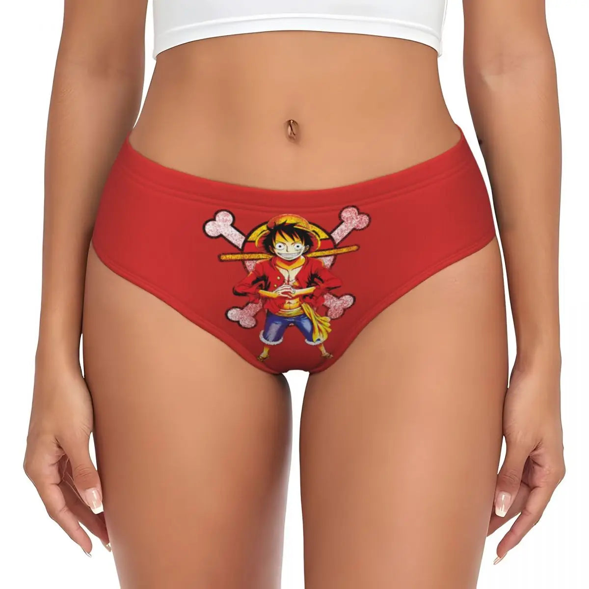 Slip - Minimalistische rode Luffy
