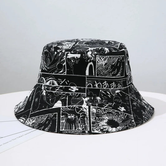 One Piece-bucket hat – Donkere manga met contrast