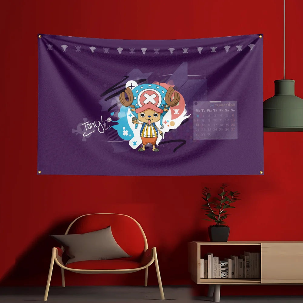 One Piece-poster - Tony Tony Chopper Sakura (paars)
