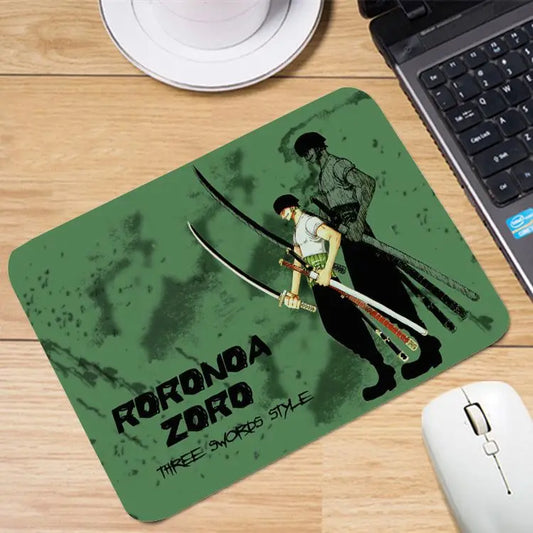 One Piece-muismat - Roronoa Zoro in Wano Kuni-stijl (groen)
