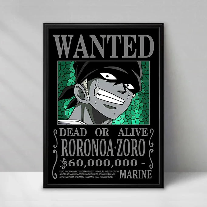 One Piece Wanted-poster - Roronoa Zoro (piratenjager)